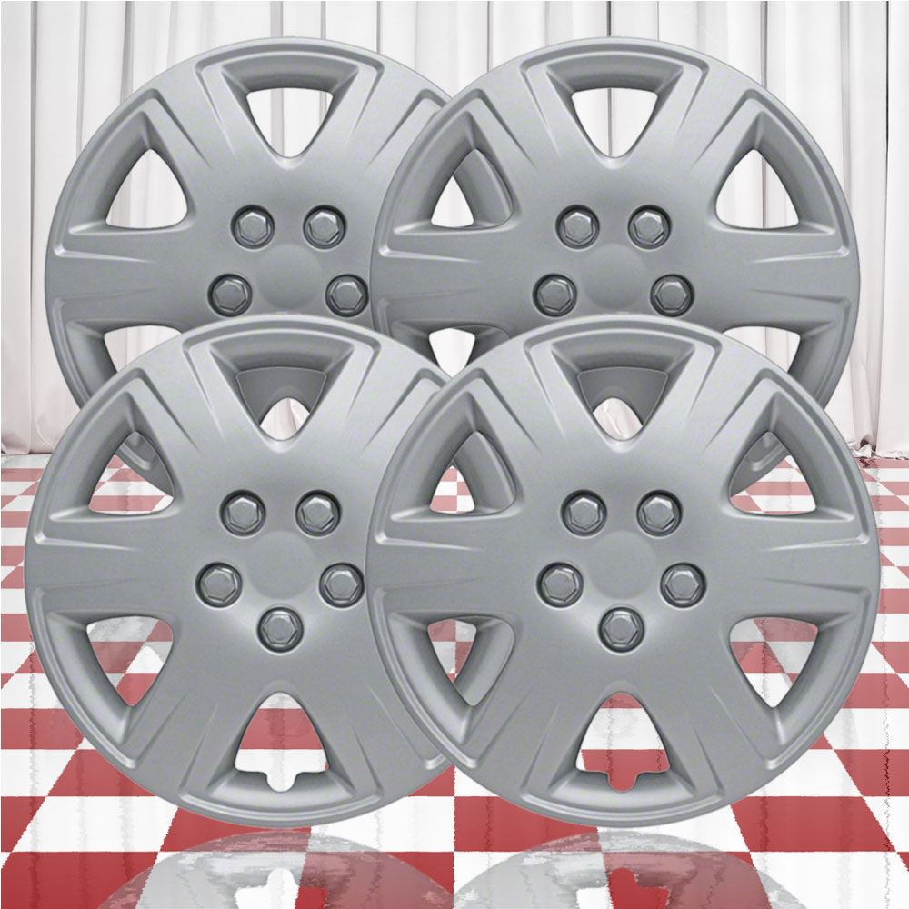 15" Pushon Silver Hubcaps for 20052008 Toyota Corolla (QTY Four) eBay