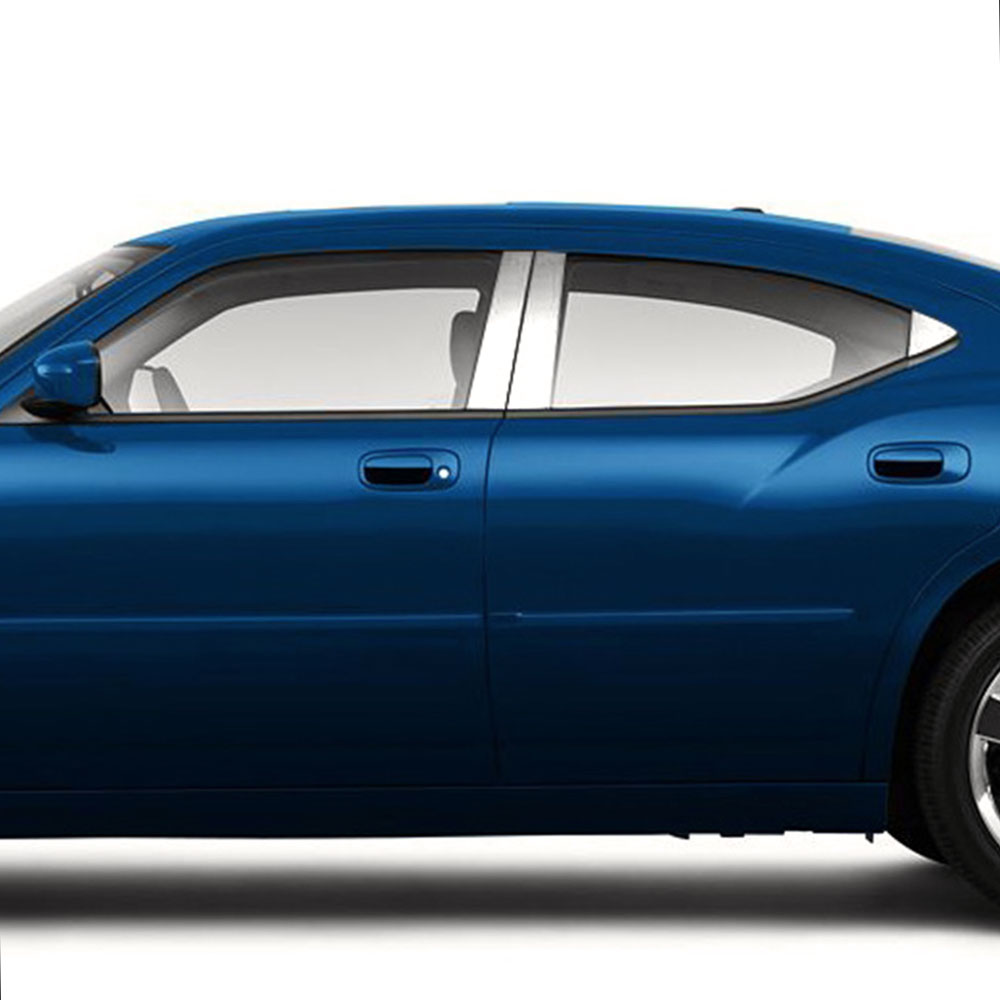 DODGE CHARGER CHROME PILLAR POST COVERS FITS 2006-2010 6PC SET