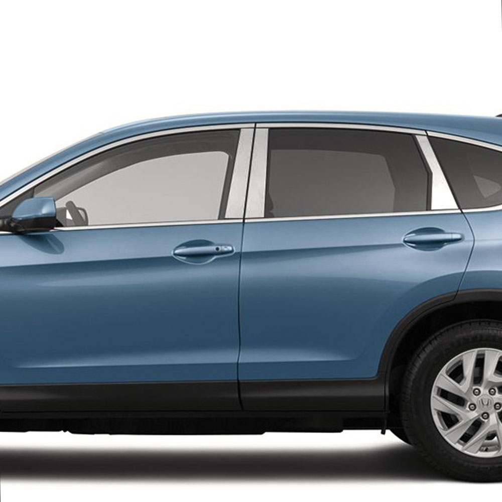 6p Pillar Post Covers for 2012-2015 Honda CRV Stainless Steel