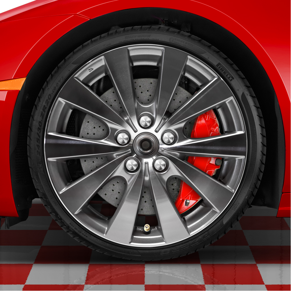 17x7 Wheel for 2011-2012 Toyota Avalon – Polished w/Charcoal OEM Replacement Rim