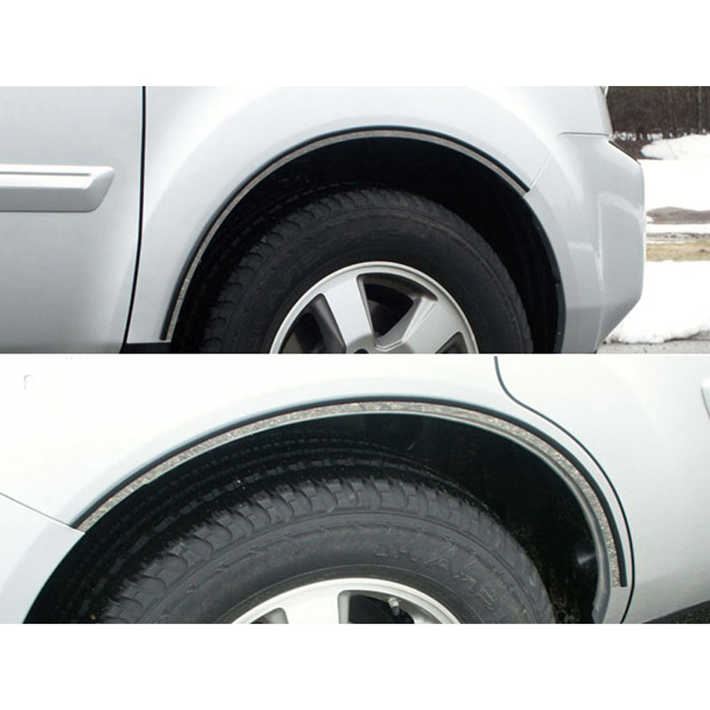 4p Luxury FX Chrome Fender Trim w/Gasket fit for 2009-2015 Honda Pilot