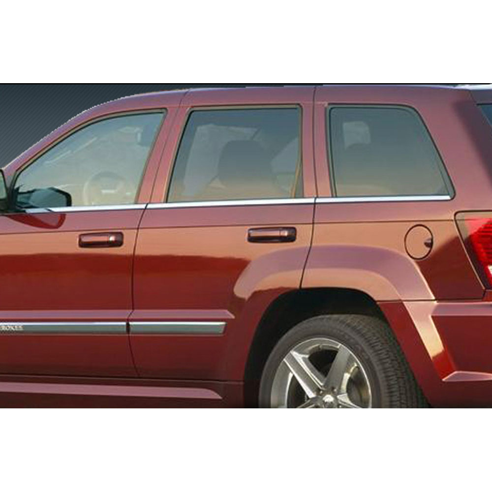 Chrome Window Sill Trim 6pc fit for 20052009 Jeep Grand Cherokee eBay