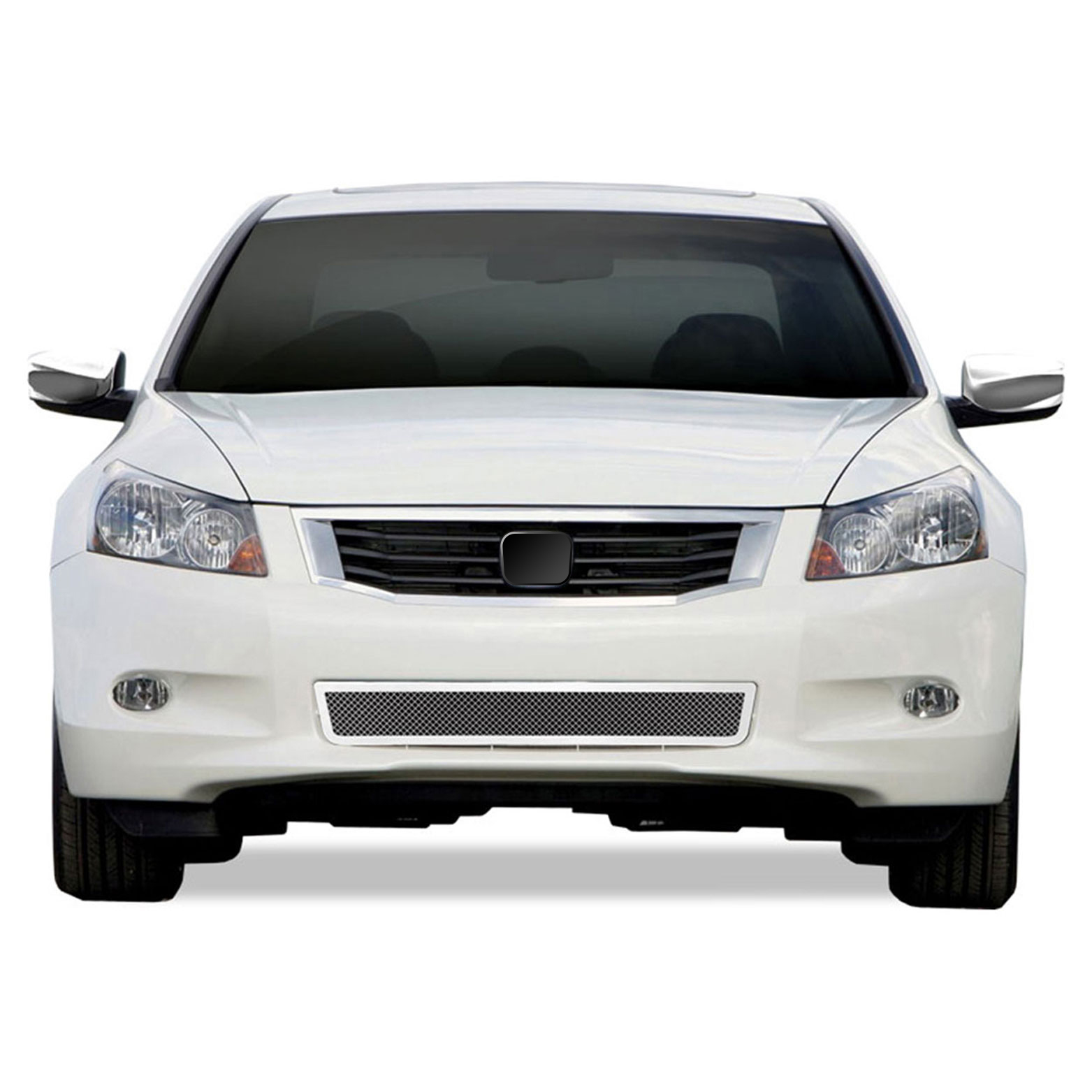 For 08-10 HONDA ACCORD CHROME DOOR Full MIRROR COVERS SET TRIM BEZEL ACCENT