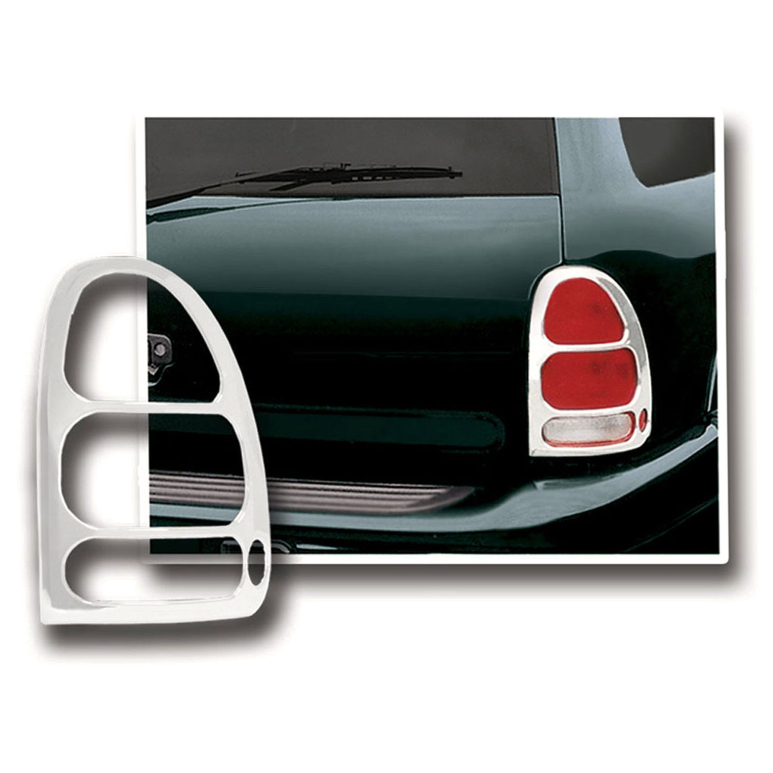 Tail Light Bezels for 1996-2000 Chrysler Town & Country [Chrome] Premium FX | eBay Chrysler Town And Country Tail Light Cover