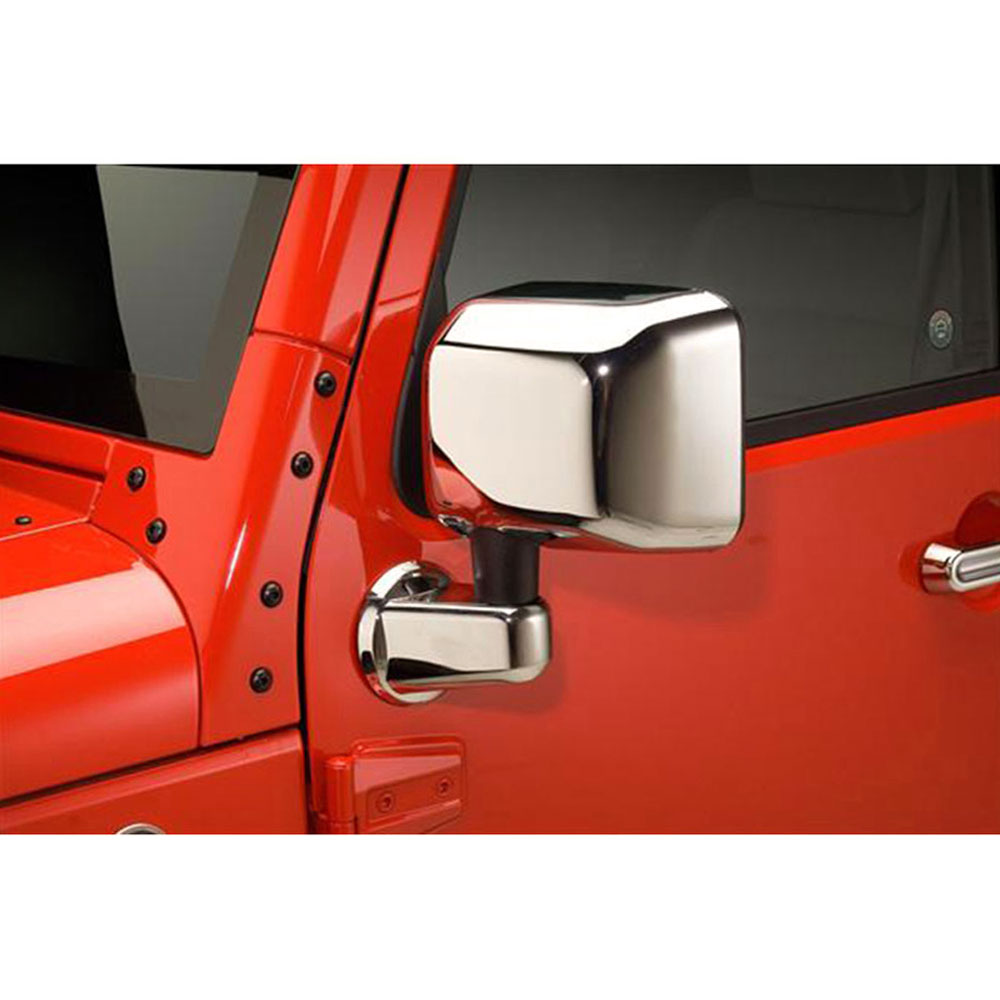 For 2007-2015 Jeep Wrangler JK Chrome Full Mirror Cover