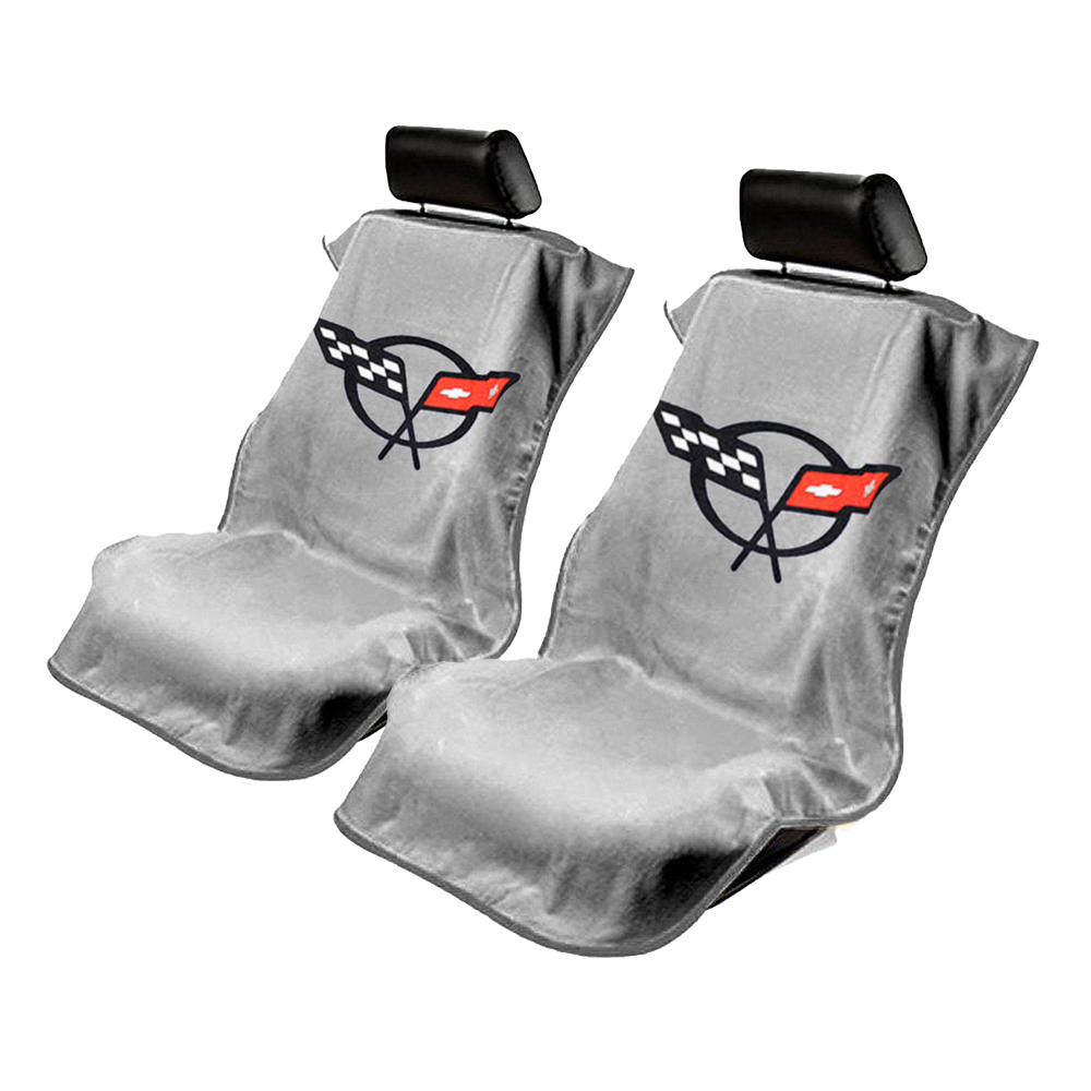 Seat Armour Set of 2 Cloth Seat Cover Towels fit for Chevy Corvette C5 Logo eBay