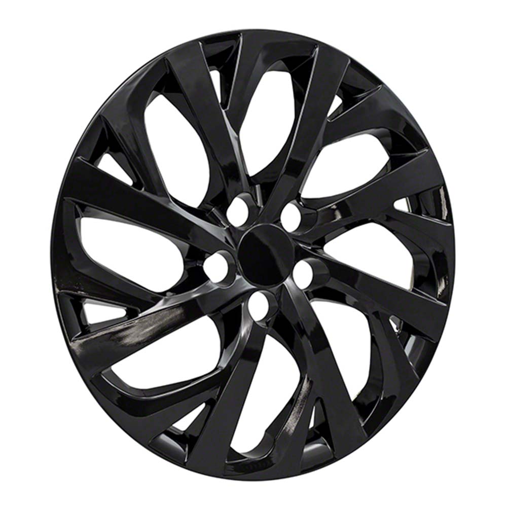Auto Reflections Gloss Black 16 Spoke 16" Wheel Covers for 2017-2018