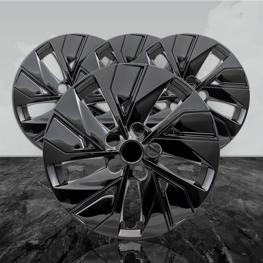 Auto Reflections Gloss Black 16" Wheel Covers for 20192021 Nissan