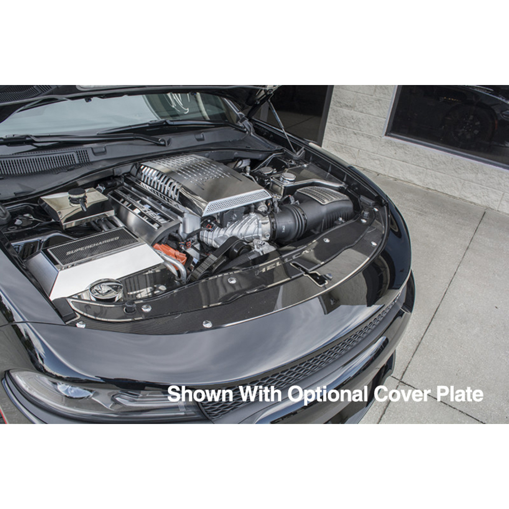 Polished Stainless Steel Fuse Box Cover for 2015-2017 Dodge Challenger Hellcat