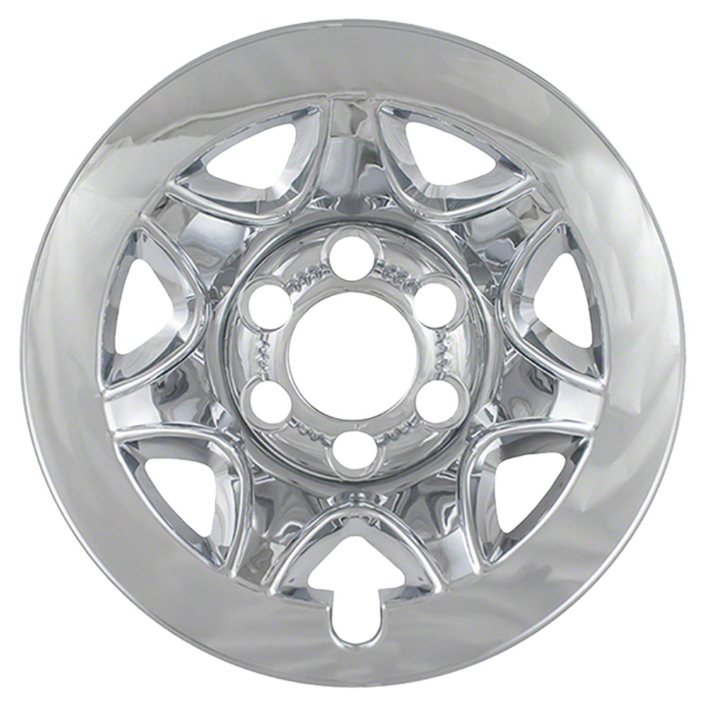 Set of 4 6 Lug 17" Chrome Wheel Skins Rim Simulators Hub Caps for Chevy