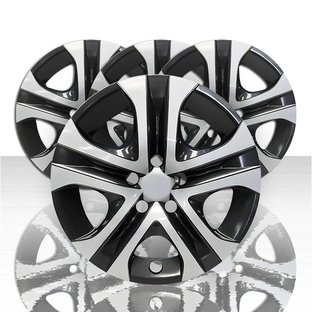 Set of 4 17" 5 Spoke Wheel Covers for 20132018 Toyota RAV4 LE Silver