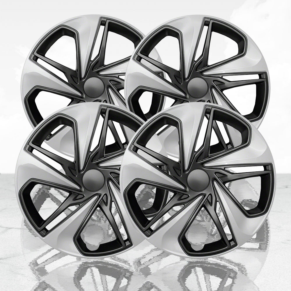 Set of 4 16" 6 Spoke Wheel Covers for 20192020 Honda Civic Silver/Charcoal eBay