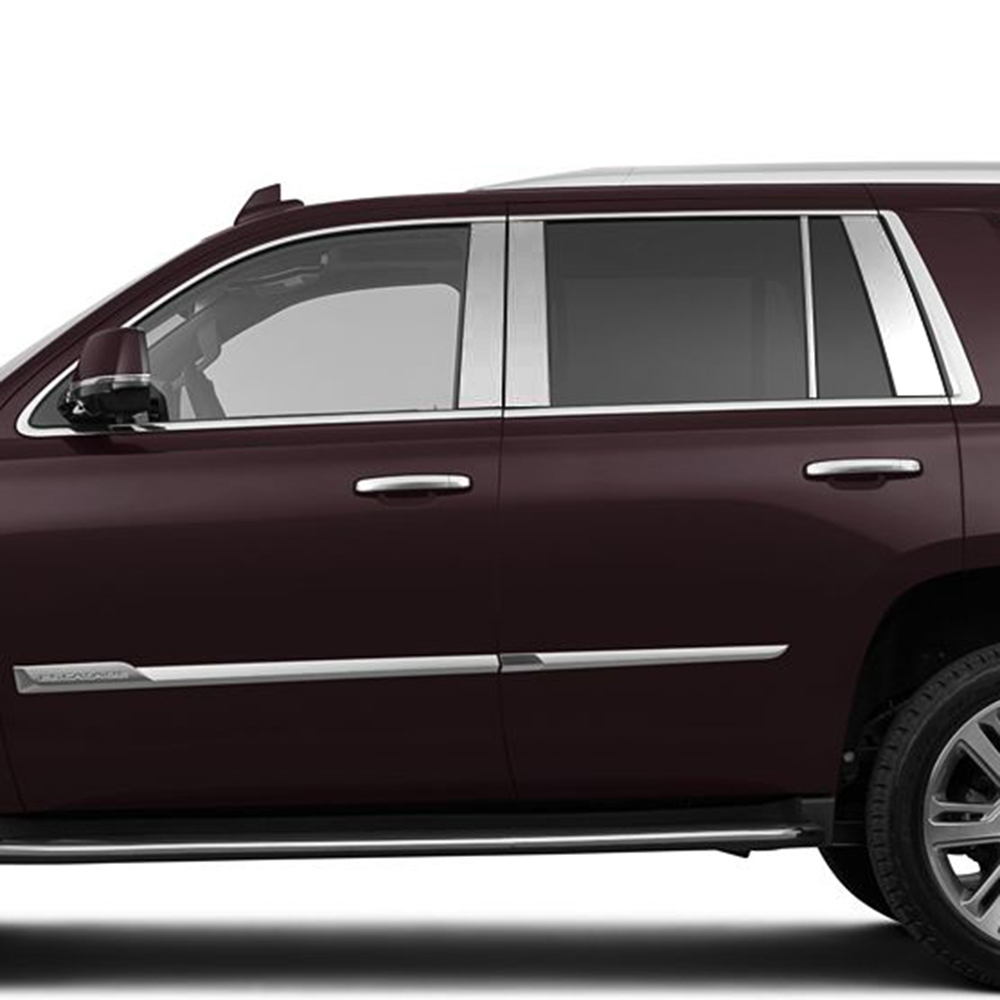 Stainless Steel Pillar Post Chrome Trim 4PC For Cadillac Escalade 2002-2006