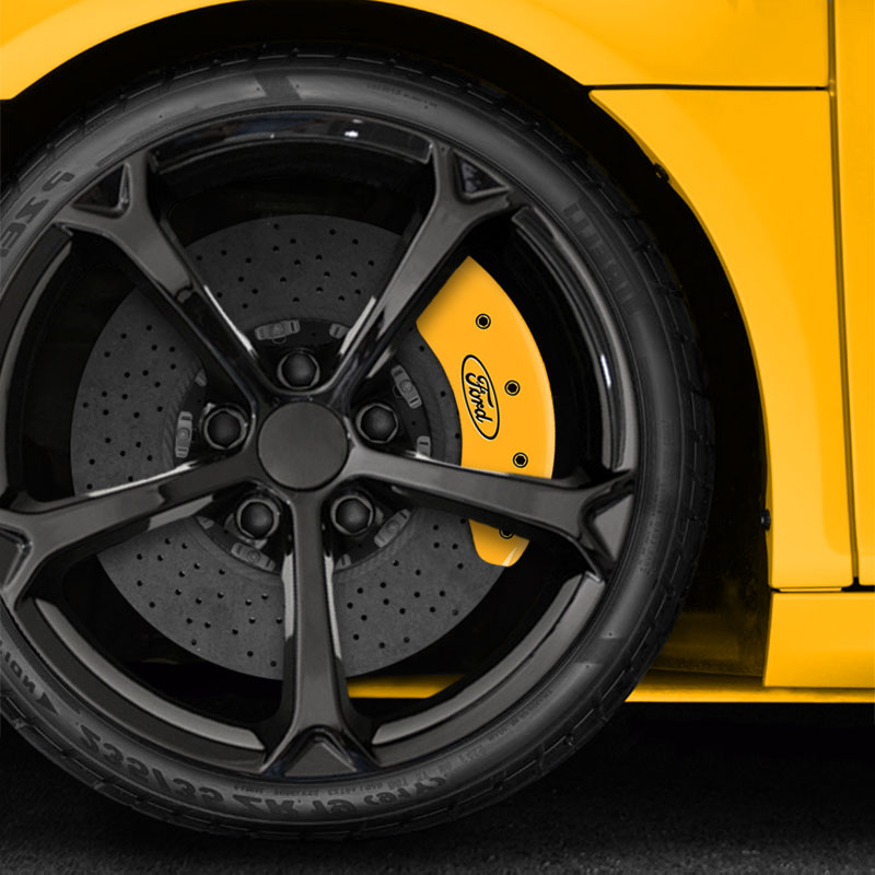 Front Yellow Caliper Covers For 2012-2018 Ford Focus S/SE ...