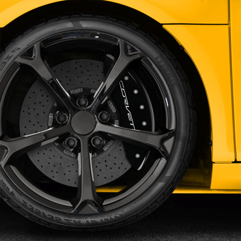 C7 Corvette Stingray Caliper Covers Red w//CORVETTE