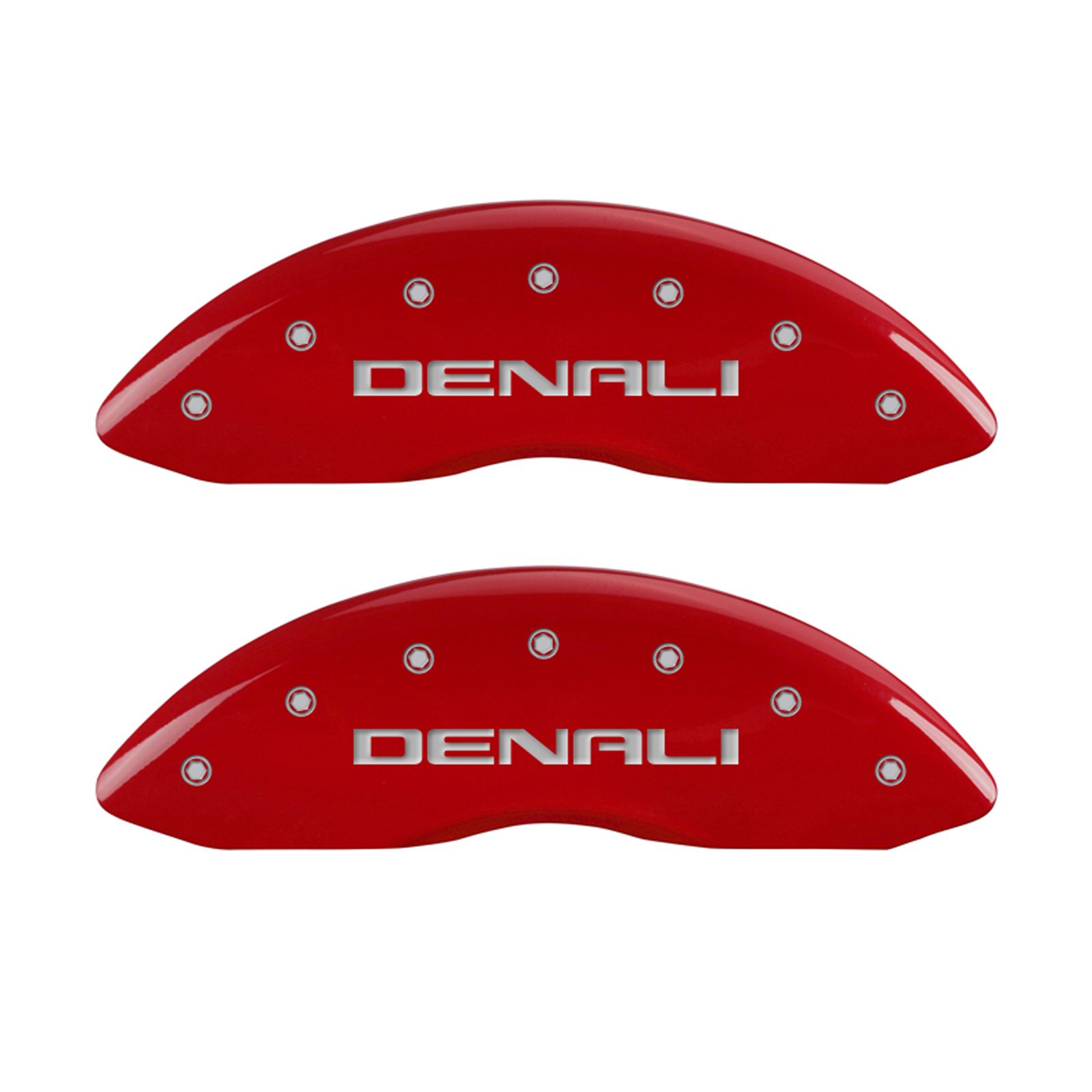Front and Rear Red Denali Caliper Covers for 20152020 GMC Yukon Denali by MGP eBay