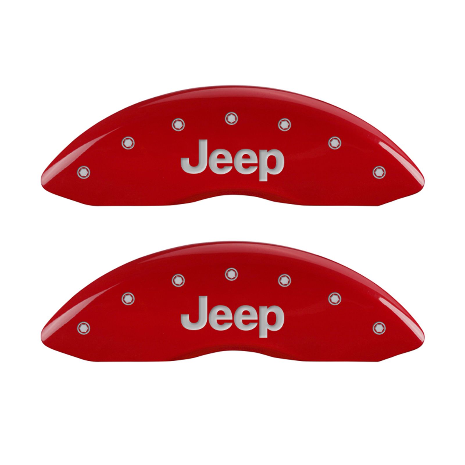 Front and Rear Red Caliper Covers for 20112020 Jeep Grand Cherokee w