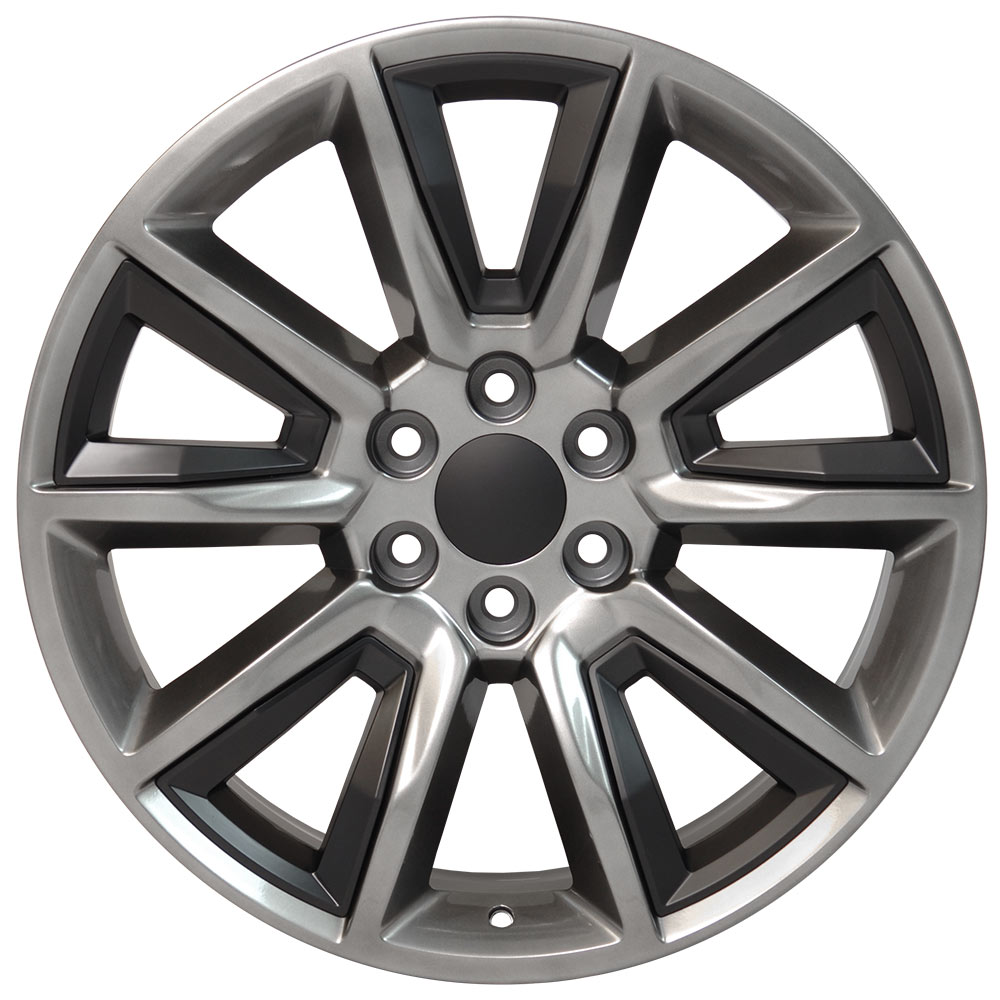 Hyper Black Wheel 22x9 Tahoe Style For 2002 2013 Chevy