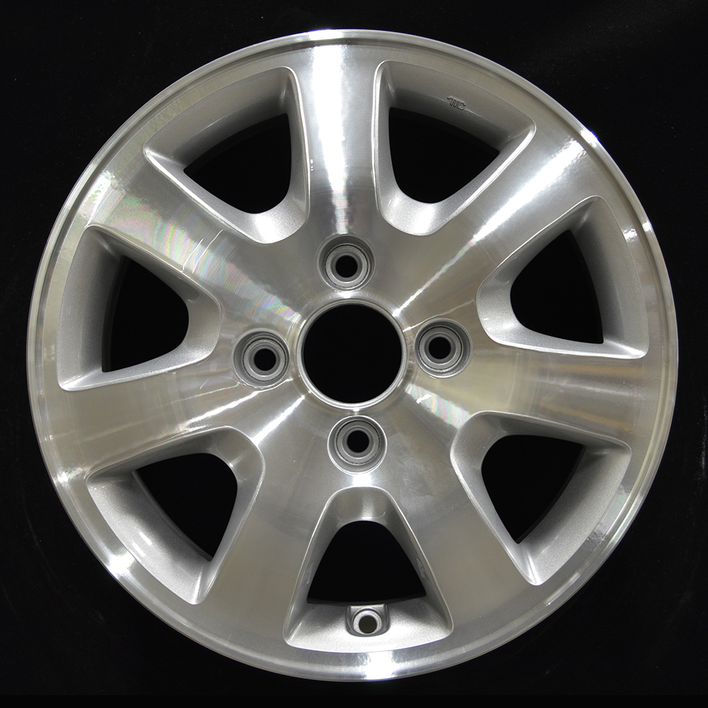 15x6 Factory Wheel (7 Spoke Sparkle Silver Machined) For