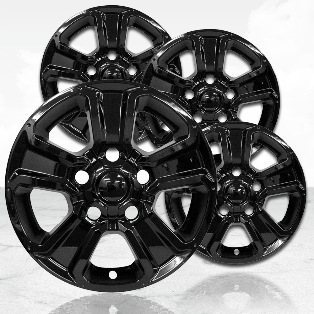 18" 4pc Gloss Black Wheel Skins (Set of 4) for 20142020 Toyota Tundra