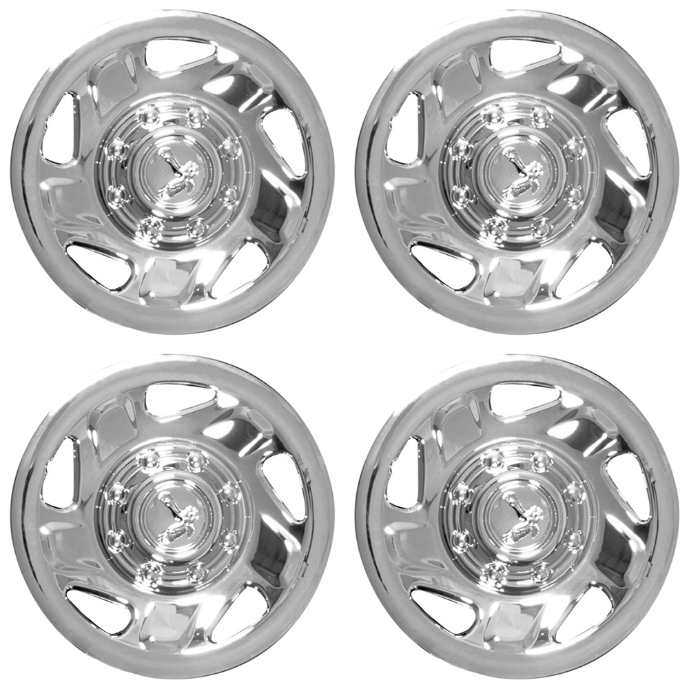 16" 8 Lug CHROME Wheel Covers Rim Full Hub Caps For DODGE Truck Ram