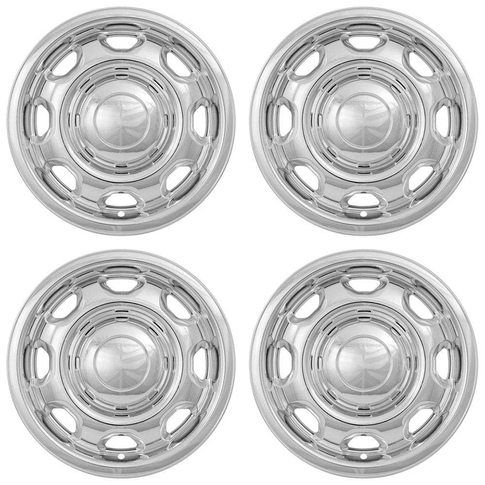 4 CHROME 20102018 Ford F150 XL 17" Wheel Skins hubcaps 8 Slot Steel