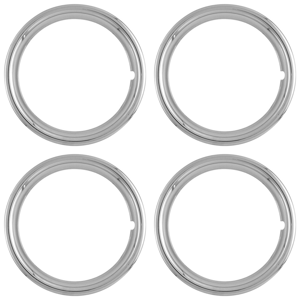 16' 1 1/2inch Deep ABS Chrome Wheel Trim Rings eBay