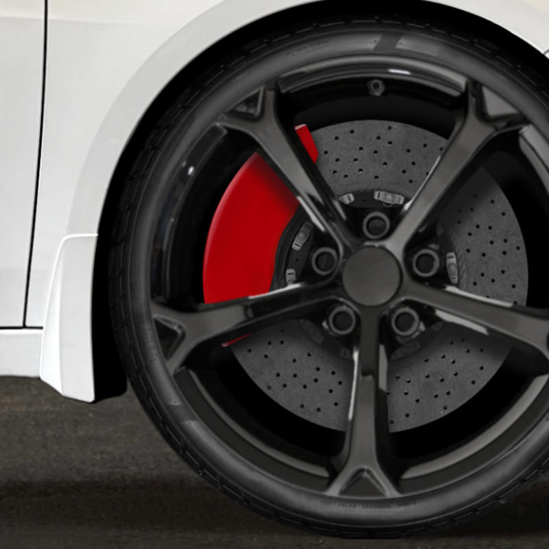 Classic MGP Caliper Covers Set of 4 for 1997-2004 Ford Mustang SVT - Red