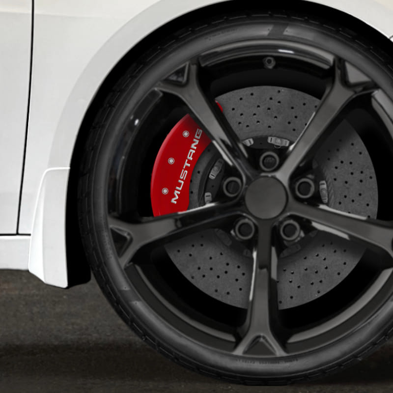 Red MGP Caliper Covers w/GT for 1997-1998 Ford Mustang [Set of 4]