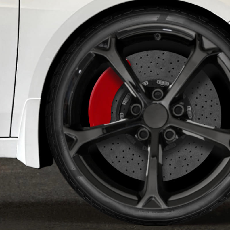 Classic MGP Caliper Covers Set of 4 for 2012-2017 Toyota Camry - Red