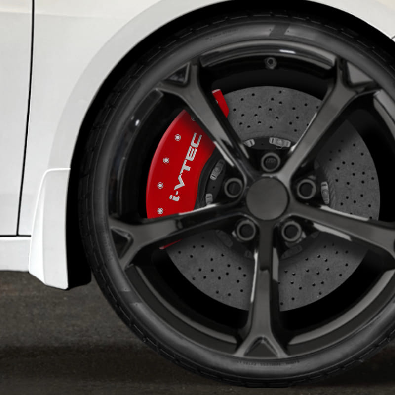 Red MGP Caliper Covers w/'i-Vtec' fits 2010-2011 Honda Accord Crosstour [4pc]